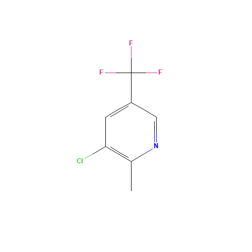 3-CHLORO-2-METHYL-5-(TRIFLUOROMETHYL)PYRIDINE (CAS: 175277-30-2) - Chemical Structure and Molecular Formula 