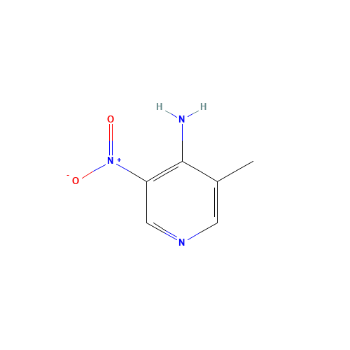 4-Pyridinamine, 3-methyl-5-nitro- (CAS: 18227-67-3) - Chemical Structure and Molecular Formula 