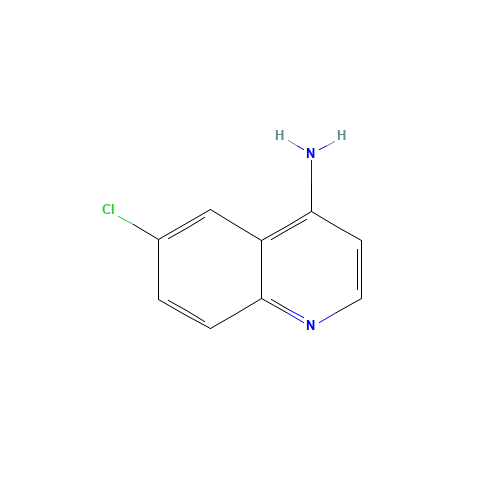 4-AMINO-6-CHLOROQUINOLINE (CAS: 20028-60-8) - Chemical Structure and Molecular Formula 