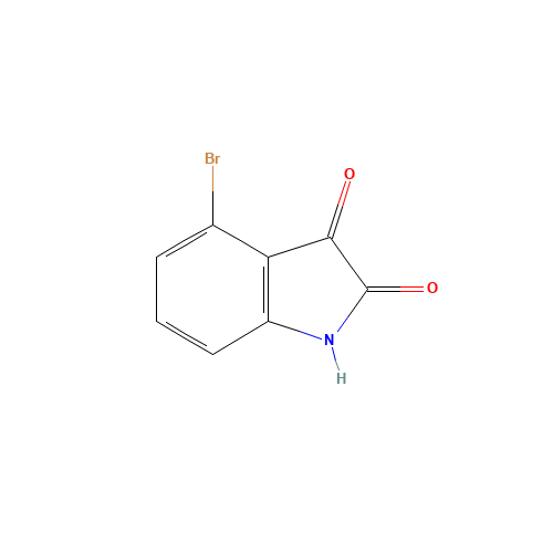 4-BROMOISATIN (CAS: 20780-72-7) - Chemical Structure and Molecular Formula 