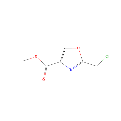METHYL (2-CHLOROMETHYL)OXAZOLE-4-CARBOXYLATE (CAS: 208465-72-9) - Chemical Structure and Molecular Formula 