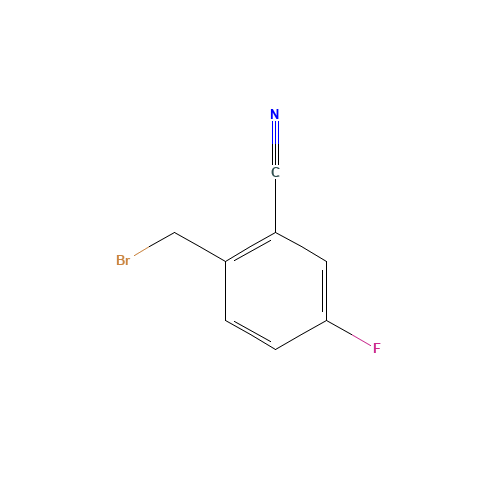 2-CYANO-4-FLUOROBENZYL BROMIDE (CAS: 217661-27-3) - Chemical Structure and Molecular Formula 