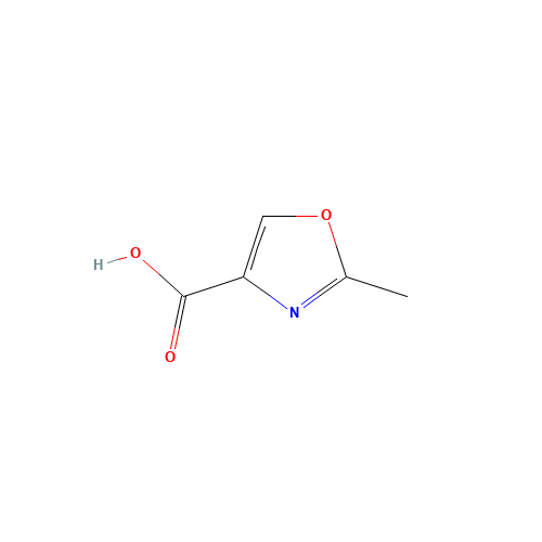 2-METHYL-1,3-OXAZOLE-4-CARBOXYLIC ACID (CAS: 23062-17-1) - Chemical Structure and Molecular Formula 