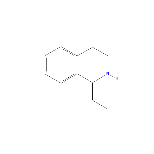 1-ETHYL-1,2,3,4-TETRA-HYDRO-ISOQUINOLINE (CAS: 25939-81-5) - Chemical Structure and Molecular Formula 