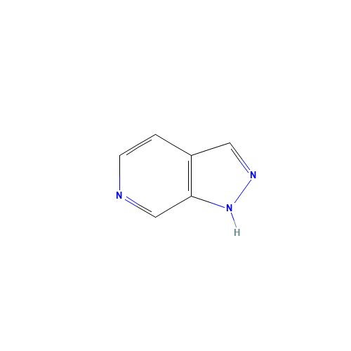 1H-PYRAZOLO[3,4-C]PYRIDINE (CAS: 271-47-6) - Chemical Structure and Molecular Formula 