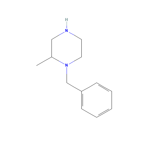 N-1-Benzyl-2-methylpiperazine (CAS: 29906-54-5) - Chemical Structure and Molecular Formula 