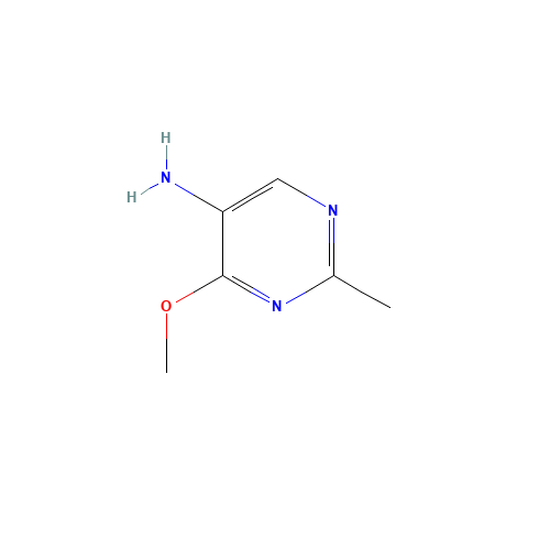 4-METHOXY-2-METHYL-5-PYRIMIDINAMINE (CAS: 53135-45-8) - Chemical Structure and Molecular Formula 