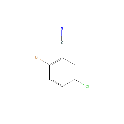 2-BROMO-5-CHLOROBENZONITRILE (CAS: 57381-37-0) - Chemical Structure and Molecular Formula 