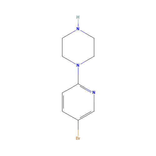 5-BROMO-2-(PIPERAZIN-1-YL)PYRIDINE (CAS: 73406-97-0) - Chemical Structure and Molecular Formula 
