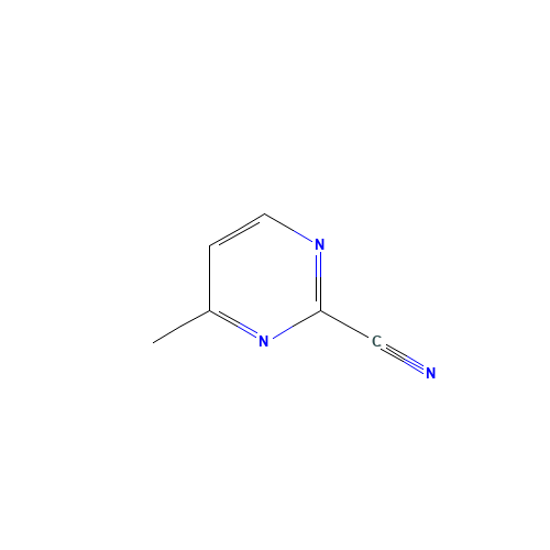 2-Pyrimidinecarbonitrile,4-methyl-(9CI) (CAS: 77768-02-6) - Chemical Structure and Molecular Formula 