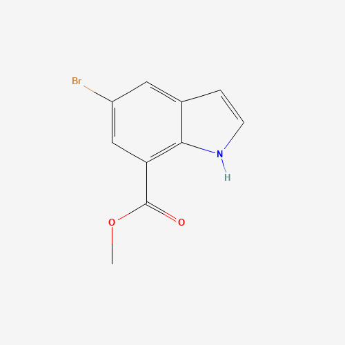 5-BROMO INDOLE-7-CARBOXYLIC ACID METHYL ESTER (CAS: 860624-89-1) - Chemical Structure and Molecular Formula 