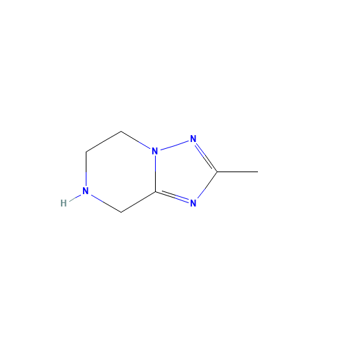 2-METHYL-5,6,7,8-TETRAHYDRO-[1,2,4]TRIAZOLO[1,5-A]PYRAZINE (CAS: 914654-92-5) - Chemical Structure and Molecular Formula 