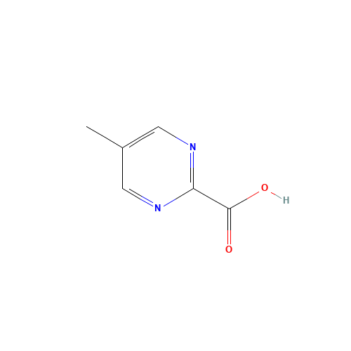 2-Pyrimidinecarboxylic acid,5-methyl-(6CI,9CI) (CAS: 99420-75-4) - Chemical Structure and Molecular Formula 