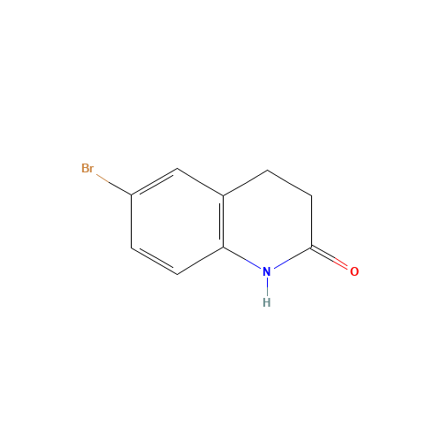 6-BROMO-3,4-DIHYDRO-1H-QUINOLIN-2-ONE (CAS: 3279-90-1) - Chemical Structure and Molecular Formula 