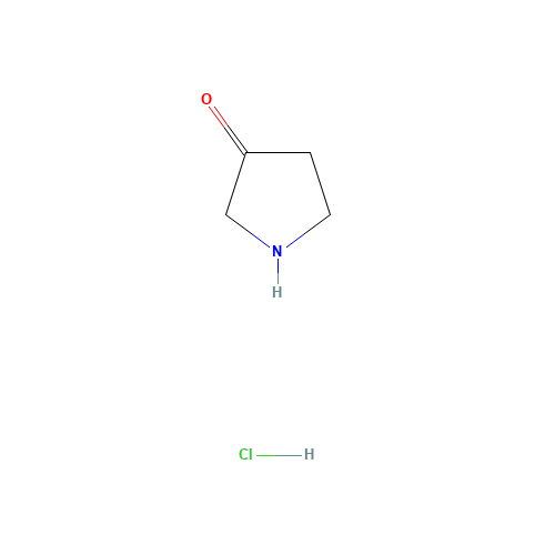 3-PYRROLIDINONE,HYDROCHLORIDE (CAS: 3760-52-9) - Chemical Structure and Molecular Formula 