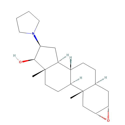 (2a,3a,5a,16b,17b)-2,3-Epoxy-16-(1-pyrrolidinyl)androstan-17-ol (CAS: 119302-19-1) - Related Chemical Product