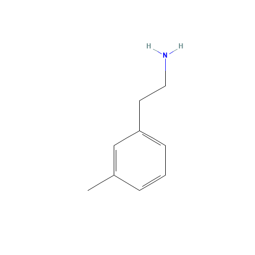 3-Methylphenethylamine (CAS: 55755-17-4) - Chemical Structure and Molecular Formula 