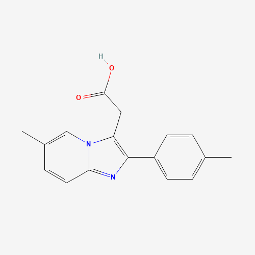 6-Methyl-2-(4-methylphenyl)imidazol[1,2-a]-pyridine-3-acetic acid (CAS: 189005-44-5) - Related Chemical Product