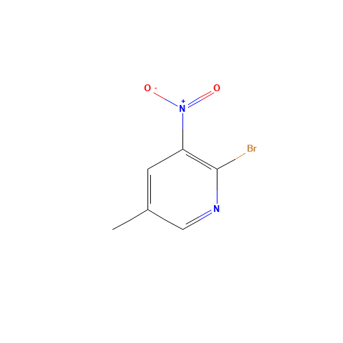 2-BROMO-3-NITRO-5-METHYL PYRIDINE (CAS: 23056-46-4) - Chemical Structure and Molecular Formula 
