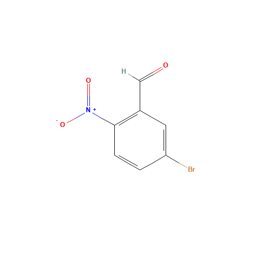 2-NITRO 5-BROMO-BENZALDEHYDE (CAS: 20357-20-4) - Chemical Structure and Molecular Formula 