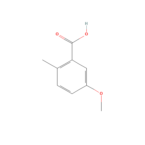 5-METHOXY-2-METHYL-BENZOIC ACID (CAS: 3168-59-0) - Chemical Structure and Molecular Formula 