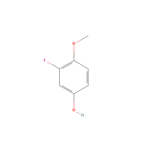 3-FLUORO-4-METHOXYPHENOL (CAS: 452-11-9) - Chemical Structure and Molecular Formula 