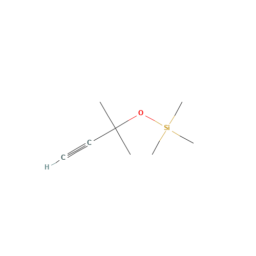 3-METHYL-3-TRIMETHYLSILYLOXY-1-BUTYNE (CAS: 17869-77-1) - Chemical Structure and Molecular Formula 