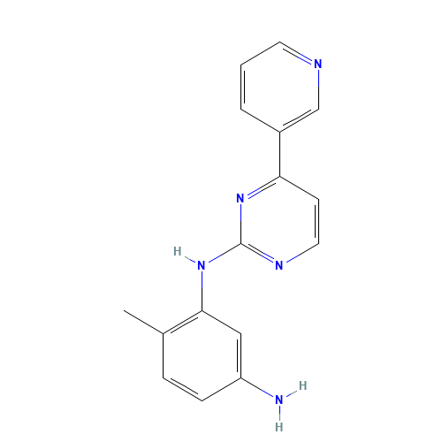 N-(5-Amino-2-methylphenyl)-4-(3-pyridyl)-2-pyrimidineamine (CAS: 152460-10-1) - Chemical Structure and Molecular Formula 