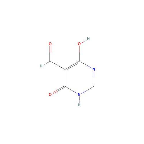4,6-Dihydroxy-5-formylpyrimidine (CAS: 14256-99-6) - Chemical Structure and Molecular Formula 