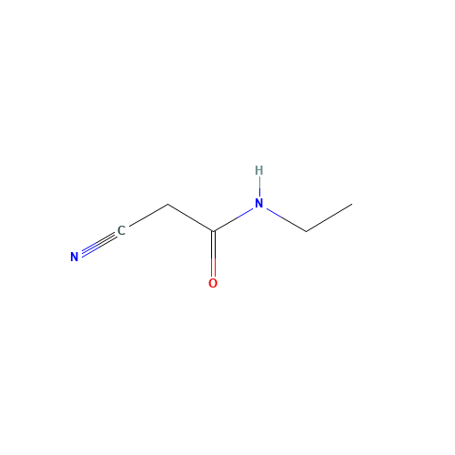 N1-ETHYL-2-CYANOACETAMIDE (CAS: 15029-36-4) - Chemical Structure and Molecular Formula 
