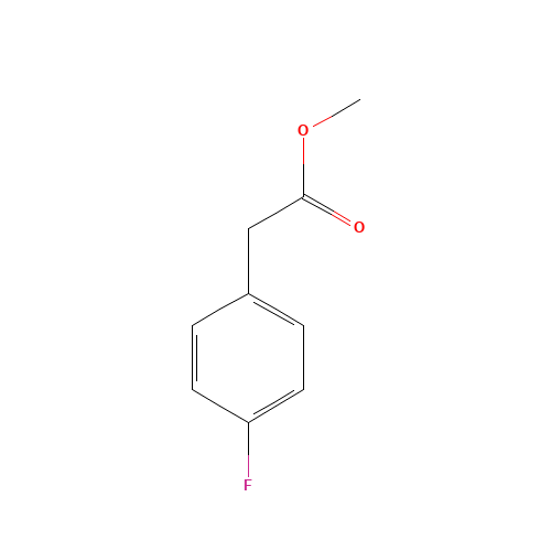 METHYL 4-FLUOROPHENYLACETATE,99 (CAS: 34837-84-8) - Chemical Structure and Molecular Formula 