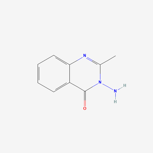 2-METHYL-3-AMINO-4-QUINAZOLONE (CAS: 1898-06-2) - Chemical Structure and Molecular Formula 