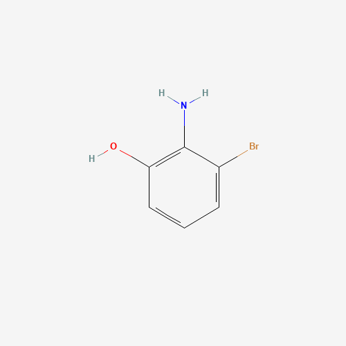 2-AMINO-3-BROMOPHENOL (CAS: 116435-77-9) - Chemical Structure and Molecular Formula 