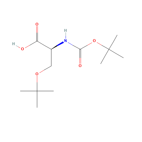 Boc-Hser(Bzl)-OH (CAS: 13734-38-8) - Chemical Structure and Molecular Formula 