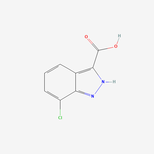 7-CHLORO-1H-INDAZOLE-3-CARBOXYLIC ACID (CAS: 129295-32-5) - Chemical Structure and Molecular Formula 