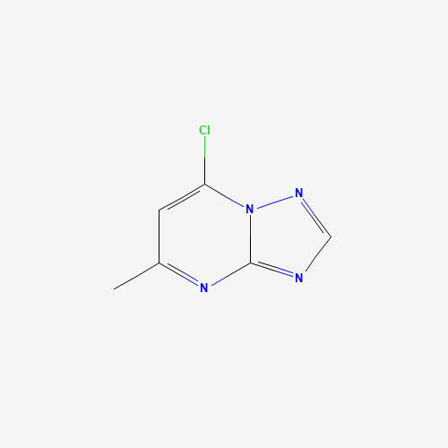 7-CHLORO-5-METHYL-1,2,4-TRIAZOLE[1,5-A]PYRIMIDINE (CAS: 24415-66-5) - Chemical Structure and Molecular Formula 