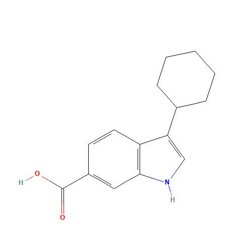 3-cyclohexylindole-6-carboxylicacid (CAS: 494799-17-6) - Related Chemical Product