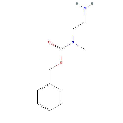 Cbz-N-Methylethylenediamine (CAS: 19023-94-0) - Chemical Structure and Molecular Formula 