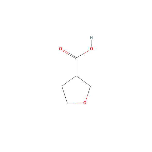 TETRAHYDRO-3-FUROIC ACID (CAS: 89364-31-8) - Chemical Structure and Molecular Formula 