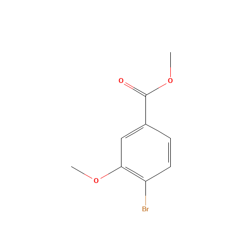 METHYL 4-BROMO-3-METHOXYBENZOATE (CAS: 17100-63-9) - Chemical Structure and Molecular Formula 