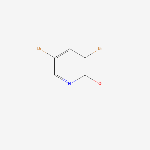 2-METHOXY-3,5-DIBROMO-PYRIDINE (CAS: 13472-60-1) - Chemical Structure and Molecular Formula 
