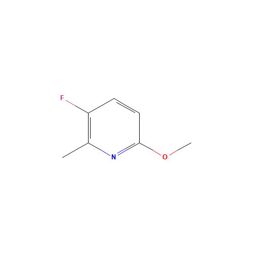 5-FLUORO-2-METHOXY-6-PICOLINE (CAS: 375368-86-8) - Chemical Structure and Molecular Formula 