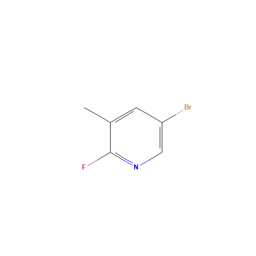 2-Fluoro-5-bromo-3-methylpyridine (CAS: 29312-98-9) - Chemical Structure and Molecular Formula 