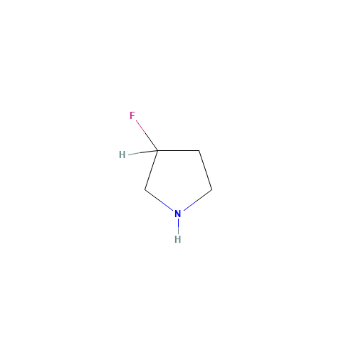 (S)-3-FLUORO-PYRROLIDINE (CAS: 116574-74-4) - Chemical Structure and Molecular Formula 