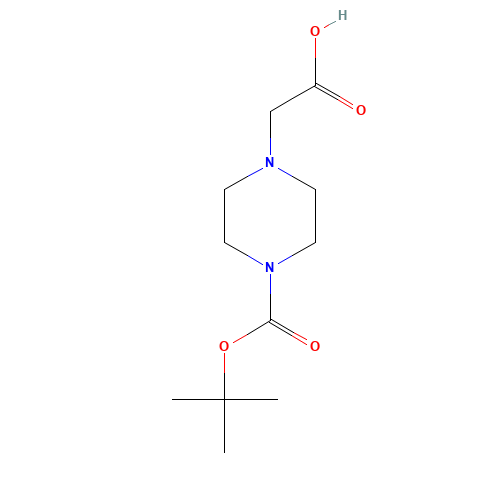 4-Boc-1-piperazineacetic acid (CAS: 156478-71-6) - Chemical Structure and Molecular Formula 