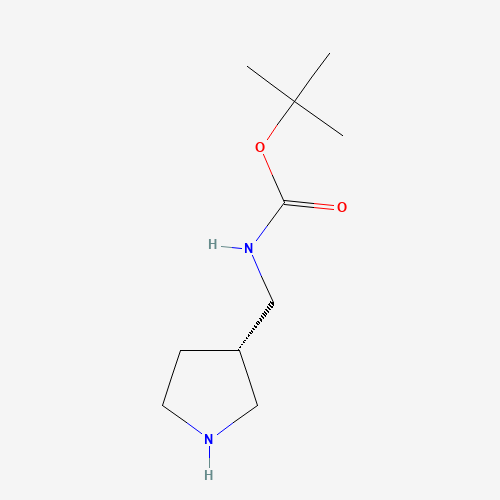 Carbamic acid,(3-pyrrolidinylmethyl)-,1,1-dimethylethyl ester,(S)-(9CI) (CAS: 173340-26-6) - Chemical Structure and Molecular Formula 