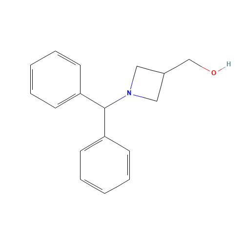 1-(DIPHENYLMETHYL)-3-(HYDROXYMETHYL)AZETIDINE (CAS: 72351-36-1) - Chemical Structure and Molecular Formula 