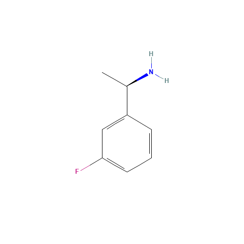 (R)-1-(3-Fluorophenyl)ethylamine (CAS: 761390-58-3) - Chemical Structure and Molecular Formula 