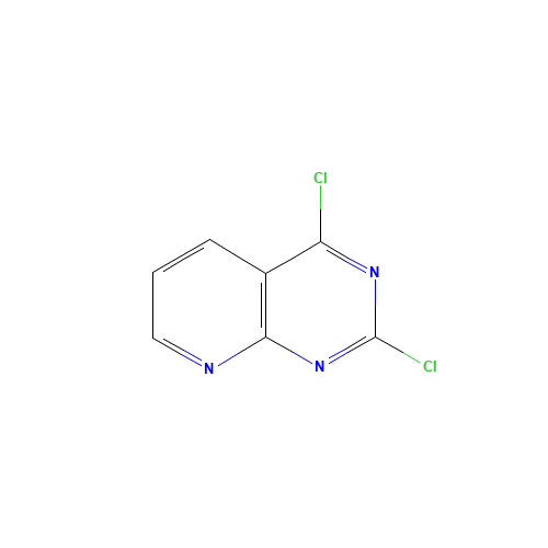 2,4-DICHLOROPYRIDO[2,3-D]PYRIMIDINE (CAS: 126728-20-9) - Chemical Structure and Molecular Formula 