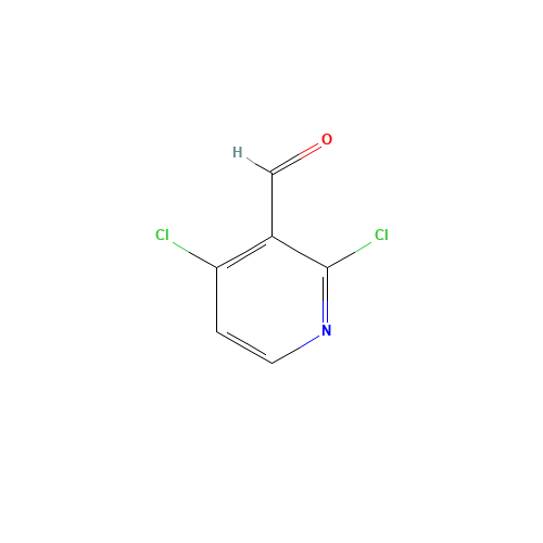 2,4-Dichloropyridine-3-carboxaldehyde (CAS: 134031-24-6) - Chemical Structure and Molecular Formula 
